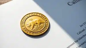 California Apostille Seal on Document